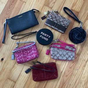 COACH wristlet collection, beautiful, all but black glitter  never worn
